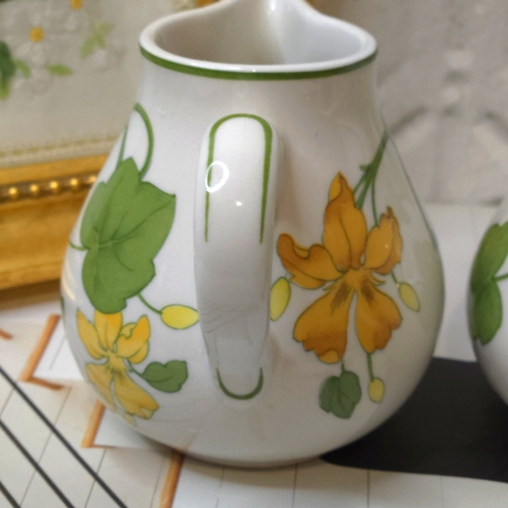 Floral Teapot and Creamer Set - Picture 11 of 16